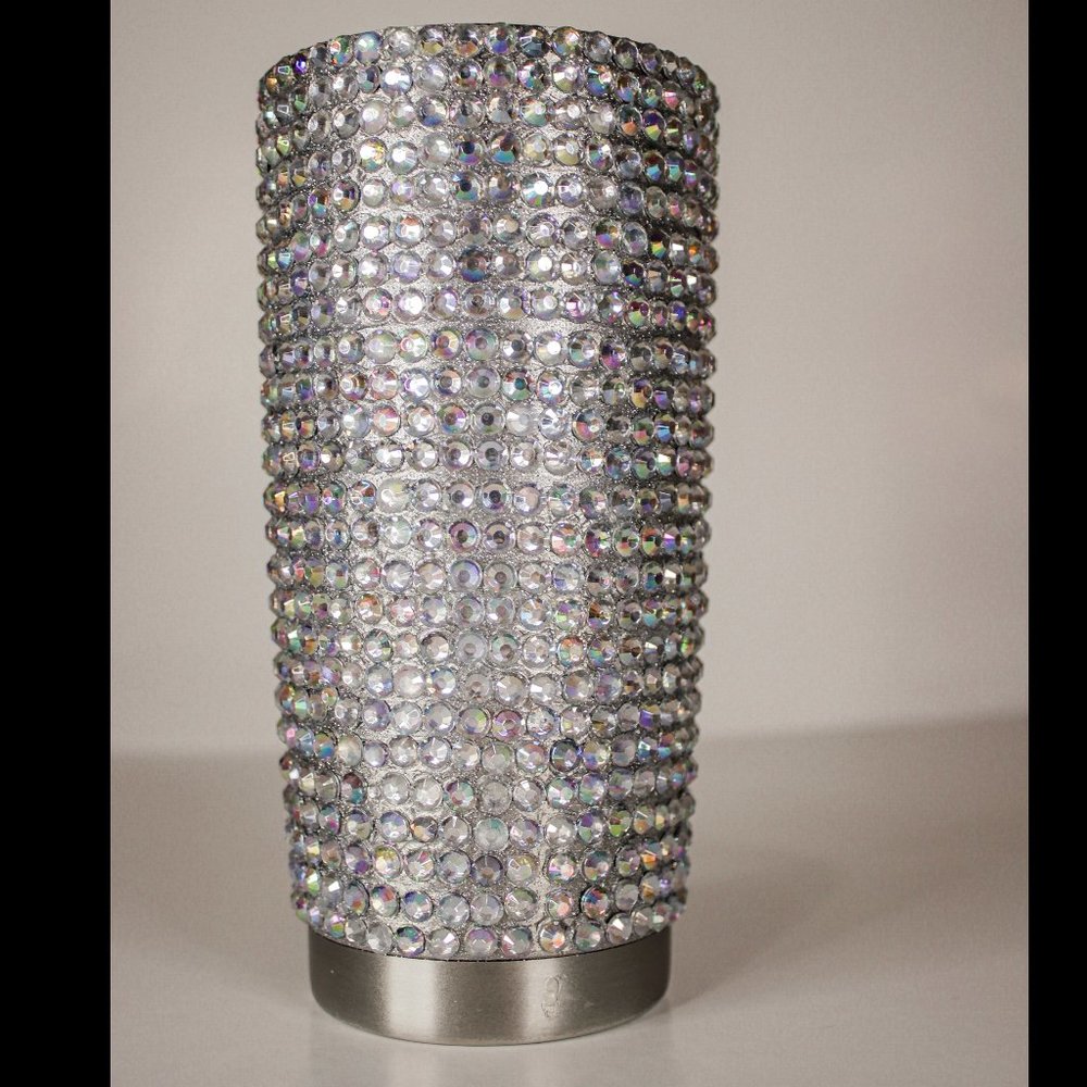 Honeycomb Resin Rhinestone Stainless Steel 20oz Tumbler Bare Bottom